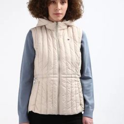 TOMMY HILFIGER Beige Regular Fit Puffer Jacket-picture-49