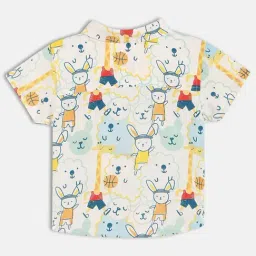 Miniklub Boys Multi-Color Woven Shirt image 2