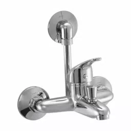PLUMBER Single Lever Wall Mixer with L Shaped Tubular Bend Set for Overhead Shower, KNA-3100-LB-38