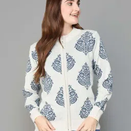 Colour Me by Melange White Woven Sweater-image-68