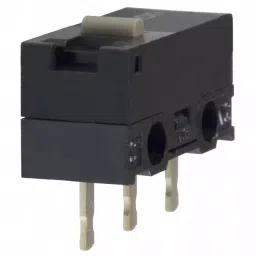 Omron D2F Ultra Subminiature IP40 Through Hole 1000000 Cycles PC Pin Black, D2F-01-24
