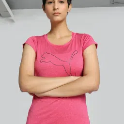 Puma Pink Printed T-Shirt-image-81