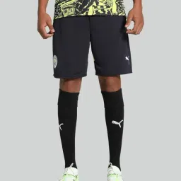 Puma Blue Regular Fit Printed Sports Shorts-image-96