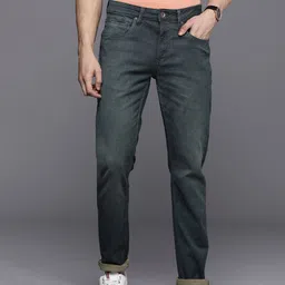 Louis Philippe Jeans Men Slim Tapered Fit Mid-Rise Light Fade Stretchable Jeans-image-89