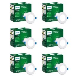 Philips Polycarbonate Blue 3W Concealed Jb LED Downlighter For Ceiling - Pack of 6-image-10