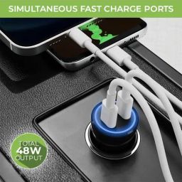 UltraProlink Mach 48 PD,PPS Car Charger 48W with 1m Cable (Black) image 5