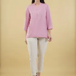 SKYTICK Women Mandarin Collar Shirt Style Top-picture-47