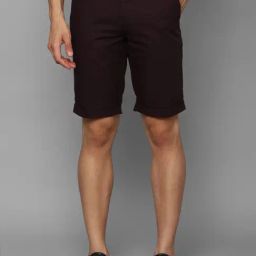 Allen Solly Brown Cotton Slim Fit Shorts-image-10