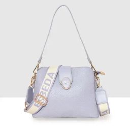 Esbeda Purple Textured Small Shoulder Bag-image-51