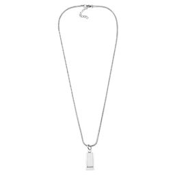 Peora Silver Plated Fancy 3D Vertical Bar & Stick Pendant with Chain image 3