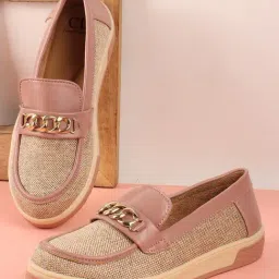 Carlton London Women's Peach Loafers-picture-42