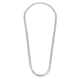 Peora Silver Plated Fancy Snake Chain & Cross Pendant with Cuban Chain image 4