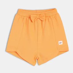 MINIKLUB Girls Orange Cotton Solid Shorts-picture-31