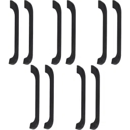 Atom 121.92 mm (4.8 inch) Zinc Black Glossy Finish Cabinet/Drawer Handle, CH-252-BLK-4-110 (Pack of 10)-25