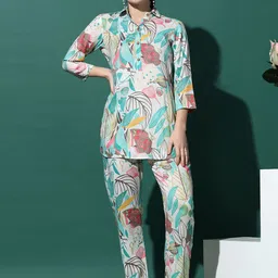 BAESD Printed Top With Trousers Co-Ords-image-52