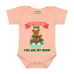 Arvesa Happy Father DaysPrinted Romper-40