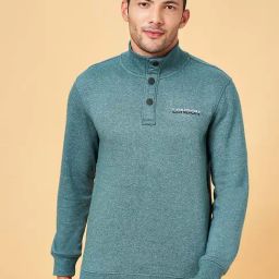 Byford by Pantaloons Green Slim Fit Sweatshirt-image-1