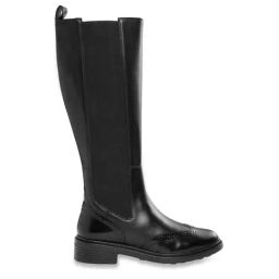 Geox Women's D Walk Pleasure Black Leather Chelsea Boots-image-35