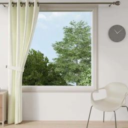 Ddecor Live Beautiful White Polyester 5 ft Window Curtain-39