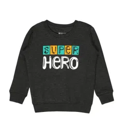 Bodycare Kids Grey Printed Full Sleeves Sweatshirt-image-84