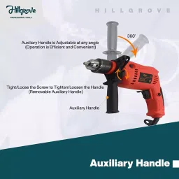 Hillgrove 700 W Power Drill Machine, 10 Pcs HSS, Wood & Wood Hole Saw Bits Combo, HGCM392M1 image 4