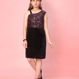 Aarika Kids Black Embellished Dress-picture-17