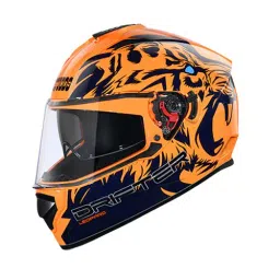 Studds N1 Orange Large (580 mm) Full Face Helmet, Drifter D2 Decor-image-87