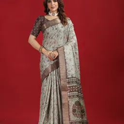 A.V.M. SILK MILLS Floral Designer Saree-image-45