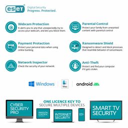 ESET Internet Security 3 User, 3 Year ( Family Pack ) image 4