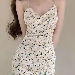DressBerry Floral Print A-Line Dress-image-89