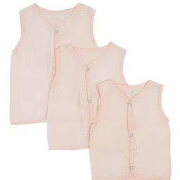 Mi Arcus  Cotton Sleeveless Solid Vests Pack of 3 White-picture-7