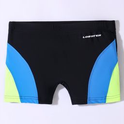 LOBSTER  Swimming Shorts with Text Print - Black-picture-16