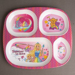 Superware Melamine  4 Section Plate - Barbie Shine-16