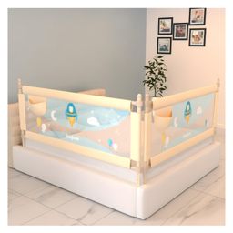 Baybee Bed Rails Guard for Baby Kids Safety with Adjustable Height -  Beige-image-15