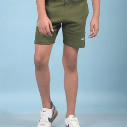 CRIMSOUNE CLUB Cotton Solid Shorts - Green-picture-41