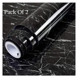 SANISHTH Kitchen Wallpaper Oil Proof,Waterproof self-Adhesive Wall Stickers for Kitchen Anti-Mold and Heat Resistant Aluminium Backsplash Wallpaper (Black pack Of 2)-picture-24