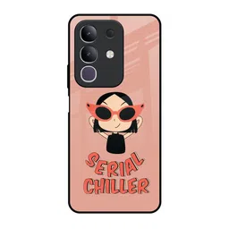 QRIOH Chilling Girl Printed Vivo T4x 5G Back Case Mobile Accessories-picture-37