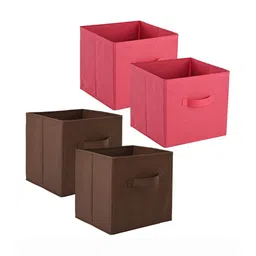 Kuber Industries Pink  4 Pieces Multi-Utility Storage Organisers-picture-51
