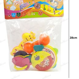 KiddyBuddy 5 Pieces Rattle Set  (Color May Vary) image 3