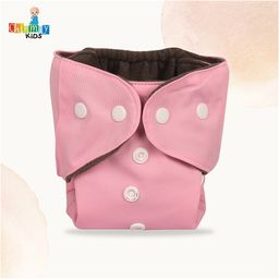 Chinmay Kids Printed Diapers Pack of 2 | Size Adjustable Baby Cloth Button Diaper - Washable/Reusable Nappies for Infants & Toddlers With Insert image 3