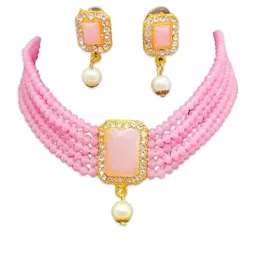 Anouk Women Pink Jewellery Set-image-48