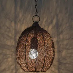 Homesake Copper Wire Mashed Pendant Light - Set of 1-image-83