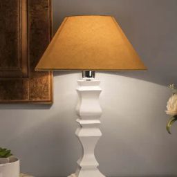 Homesake White Wooden Cube Table Lamp (Bulb Included) - Set of 1-image-23