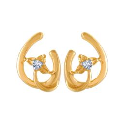 P.C. Chandra Jewellers 14 kt Gold & Diamond Earrings-picture-46