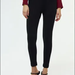 Cover Story Black Solid Jeggings-image-73