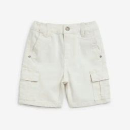HOP Kids by Westside White High-Rise Cargo Shorts-image-64