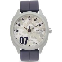 Sonata 77086PP14W Camo Analog Watch for Men-image-25