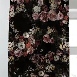 SPACES DRAPE STORY Elegent Multicolor Polyester 7 ft Door Curtain - Set of 2 image 2