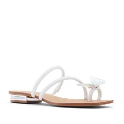 Aldo Women's Garberia White Toe Ring Sandals-image-42