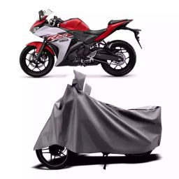Auto Pearl Two Wheeler Cover with Bag for Yamaha YZF R25, Silver-image-74